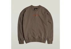 G-STAR Sweatshirt Photo Back Print Khaki/Braun/Gelb/Dunkelgrün/Schwarz/Beige