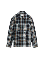 TOM TAILOR Denim Langarmhemd Overshirt Blau/Hellblau