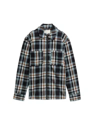 TOM TAILOR Denim Langarmhemd Overshirt Blau/Hellblau