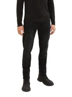 TOM TAILOR Slim-fit Jeans Schwarz/Grau