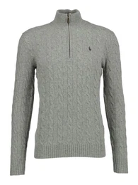 Troyer Troyer mit Zopfmuster - Slim Fit