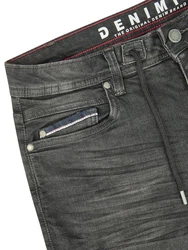 DENIMFY Straight-Jeans Herren Jeanshose DFAlvin Straight Fit Dunkelgrau/Schwarz/Grau/Hellgrau/Khaki