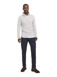 Jack & Jones Chinohose JPSTKANE BARRET Dunkelblau/Grau/Hellblau/Blau