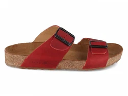 Haflinger Bio Sandale Andrea Rot/Braun/Dunkelrot