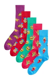 Kurzsocken Gemusterte Socken im5er-Pack (5-Paar)