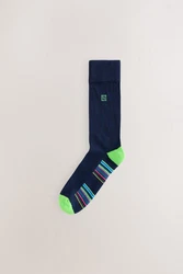Next Socken mit gepolsterter Sohle Dunkelblau/Mischfarben/Lila