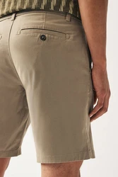 Next Chinoshorts Chinohose mit Stretch Khaki