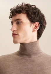 seidensticker Strickpullover Rundhals Braun/Khaki/Grau/Beige