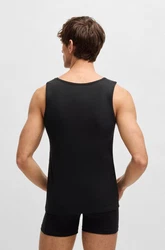 BOSS Unterhemd Tank Top RibClassic 3er Pack Schwarz