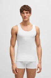BOSS Unterhemd Tank Top RibClassic 3er Pack weiß