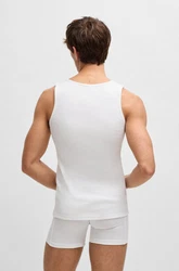 BOSS Unterhemd Tank Top RibClassic 3er Pack weiß