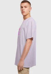 Merchcode T-Shirt Merchcode Herren Summer And Chill Rainbow Heavy Oversized Tee Lila/Rosa