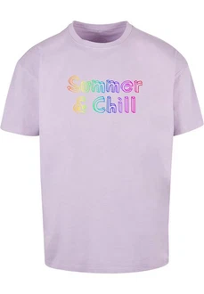 Merchcode T-Shirt Merchcode Herren Summer And Chill Rainbow Heavy Oversized Tee Lila/Rosa Merchcode T-Shirt Merchcode Herren Summer And Chill Rainbow Heavy Oversized Tee Lila/Rosa