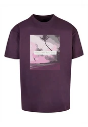 Merchcode T-Shirt Herren Lila/Rosa/Fliederfarben
