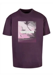 Merchcode T-Shirt Herren Lila/Rosa/Fliederfarben