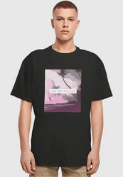 Merchcode T-Shirt Herren Rosa/Schwarz
