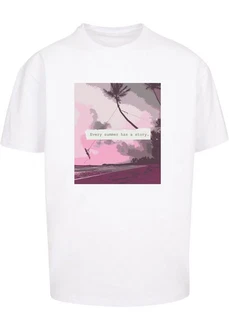 Merchcode T-Shirt Herren Rosa/Weiß