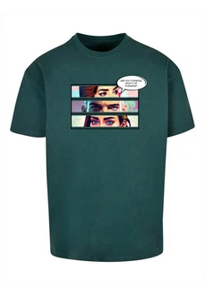 Merchcode T-Shirt Thinking Comic Heavy Oversized Tee Türkis/Grün/Dunkelgrün Merchcode T-Shirt Thinking Comic Heavy Oversized Tee Türkis/Grün/Dunkelgrün
