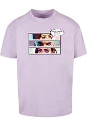 Merchcode T-Shirt Thinking Comic Heavy Oversized Tee Lila