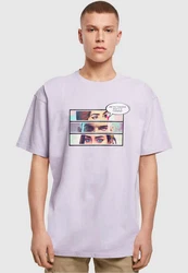 Merchcode T-Shirt Thinking Comic Heavy Oversized Tee Lila