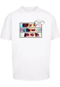 Merchcode T-Shirt Thinking Comic Heavy Oversized Tee Weiß/Schwarz Merchcode T-Shirt Thinking Comic Heavy Oversized Tee Weiß/Schwarz