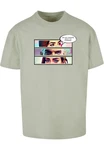 Merchcode T-Shirt Thinking Comic Heavy Oversized Tee Dunkelgrün/Hellgrün/Grün