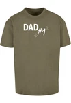 Merchcode T-Shirt Herren Fathers Day - Dad number 1 Heavy Oversize Tee Dunkelgrün/Khaki Merchcode T-Shirt Herren Fathers Day - Dad number 1 Heavy Oversize Tee Dunkelgrün/Khaki