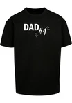 Merchcode T-Shirt Herren Fathers Day - Dad number 1 Heavy Oversize Tee Grau/Schwarz/Braun/Rot Merchcode T-Shirt Herren Fathers Day - Dad number 1 Heavy Oversize Tee Grau/Schwarz/Braun/Rot