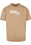 Merchcode T-Shirt Herren Fathers Day - Dad number 1 Heavy Oversize Tee Khaki/Braun/Gold/Beige Merchcode T-Shirt Herren Fathers Day - Dad number 1 Heavy Oversize Tee Khaki/Braun/Gold/Beige
