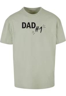 Merchcode T-Shirt Herren Fathers Day - Dad number 1 Heavy Oversize Tee Grün/Dunkelgrün/Hellgrün/Khaki