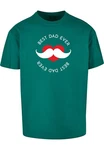 Merchcode T-Shirt Merchcode Herren Fathers Day - Best dad Heavy Oversize Tee Dunkelgrün/Grün/Türkis