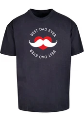 Merchcode T-Shirt Merchcode Herren Fathers Day - Best dad Heavy Oversize Tee Dunkelblau/Blau/Pastell/Rot/Hellblau
