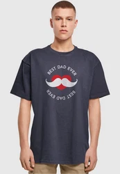 Merchcode T-Shirt Merchcode Herren Fathers Day - Best dad Heavy Oversize Tee Dunkelblau/Blau/Pastell/Rot/Hellblau