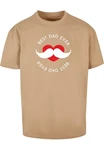 Merchcode T-Shirt Merchcode Herren Fathers Day - Best dad Heavy Oversize Tee Gold/Beige/Braun/Khaki