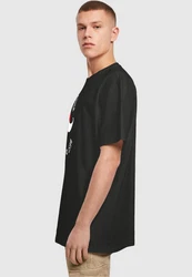 Merchcode T-Shirt Merchcode Herren Fathers Day - Best dad Heavy Oversize Tee Rot/Schwarz/Braun