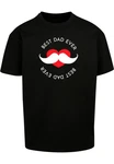 Merchcode T-Shirt Merchcode Herren Fathers Day - Best dad Heavy Oversize Tee Rot/Schwarz/Braun