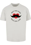 Merchcode T-Shirt Merchcode Herren Fathers Day - Best dad Heavy Oversize Tee Rot/Braun