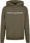 Merchcode Kapuzensweatshirt Hope Basic Hoody Dunkelgrün/Khaki