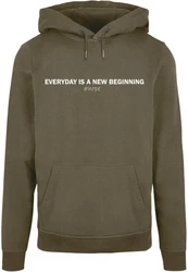 Merchcode Kapuzensweatshirt Hope Basic Hoody Dunkelgrün/Khaki