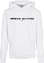 Merchcode Kapuzensweatshirt Hope Basic Hoody Weiß/Dunkelblau/Grau
