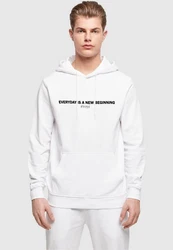Merchcode Kapuzensweatshirt Hope Basic Hoody Weiß/Dunkelblau/Grau