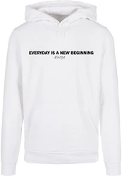Merchcode Kapuzensweatshirt Hope Basic Hoody Weiß/Dunkelblau/Grau