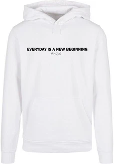 Merchcode Kapuzensweatshirt Hope Basic Hoody Weiß/Dunkelblau/Grau