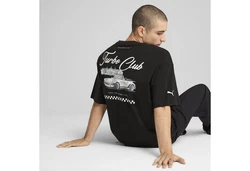 PUMA T-Shirt Porsche Legacy Graphic T-Shirt 1 Herren Schwarz/Dunkelblau