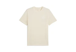 PUMA T-Shirt Essentials No. 1 Logo Khaki/Beige/Weiß
