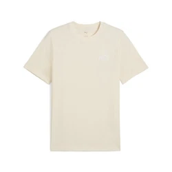 PUMA T-Shirt Essentials No. 1 Logo Khaki/Beige/Weiß