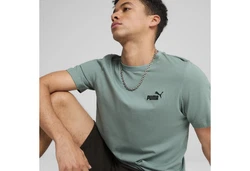 PUMA T-Shirt Essentials No. 1 Logo Grün/Dunkelgrün/Hellgrün