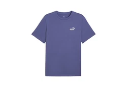 PUMA T-Shirt Essentials No. 1 Logo Lila/Dunkelblau