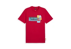 PUMA T-Shirt Scuderia Ferrari HP Race Graphic T-Shirt 1 Dunkelrot/Rot/Bordeaux