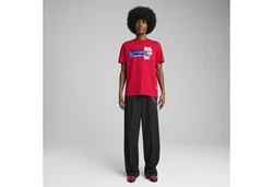 PUMA T-Shirt Scuderia Ferrari HP Race Graphic T-Shirt 1 Dunkelrot/Rot/Bordeaux